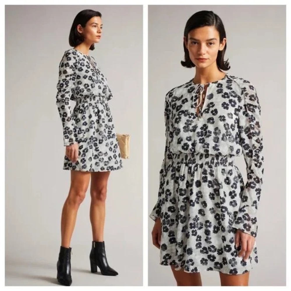 Ted Baker Felici Ruched Detail Mini Dress
